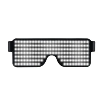 

1 Pcs LED Glasses Light up Flashing Sunglasses Eyewear Nightclub Party 8 Patterns SP99
