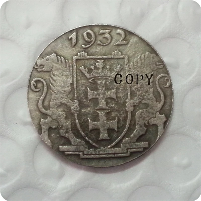Копия копии 1932 Польша 2 гульден Данциг копия монеты