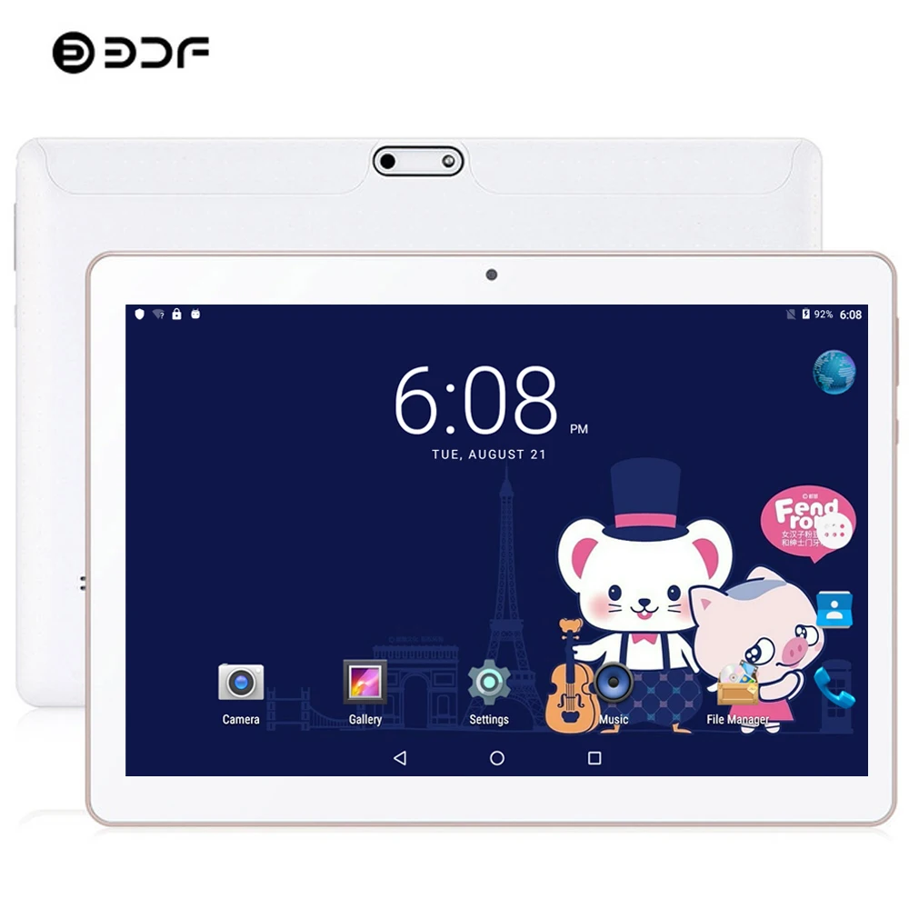 

BDF Update 10 Inch Tablet Pc 3G Phone Call 1GB/32GB Dual SIM Dual Camera Android 7.0 Quad Core Card WiFi Bluetooth Tablet 10.1
