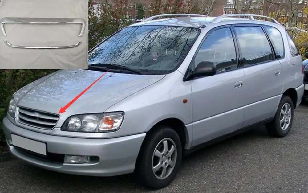 Для Toyota Picnic ipsum 1996 2001 ABS Стайлинг автомобиля передний бампер гриль верхняя