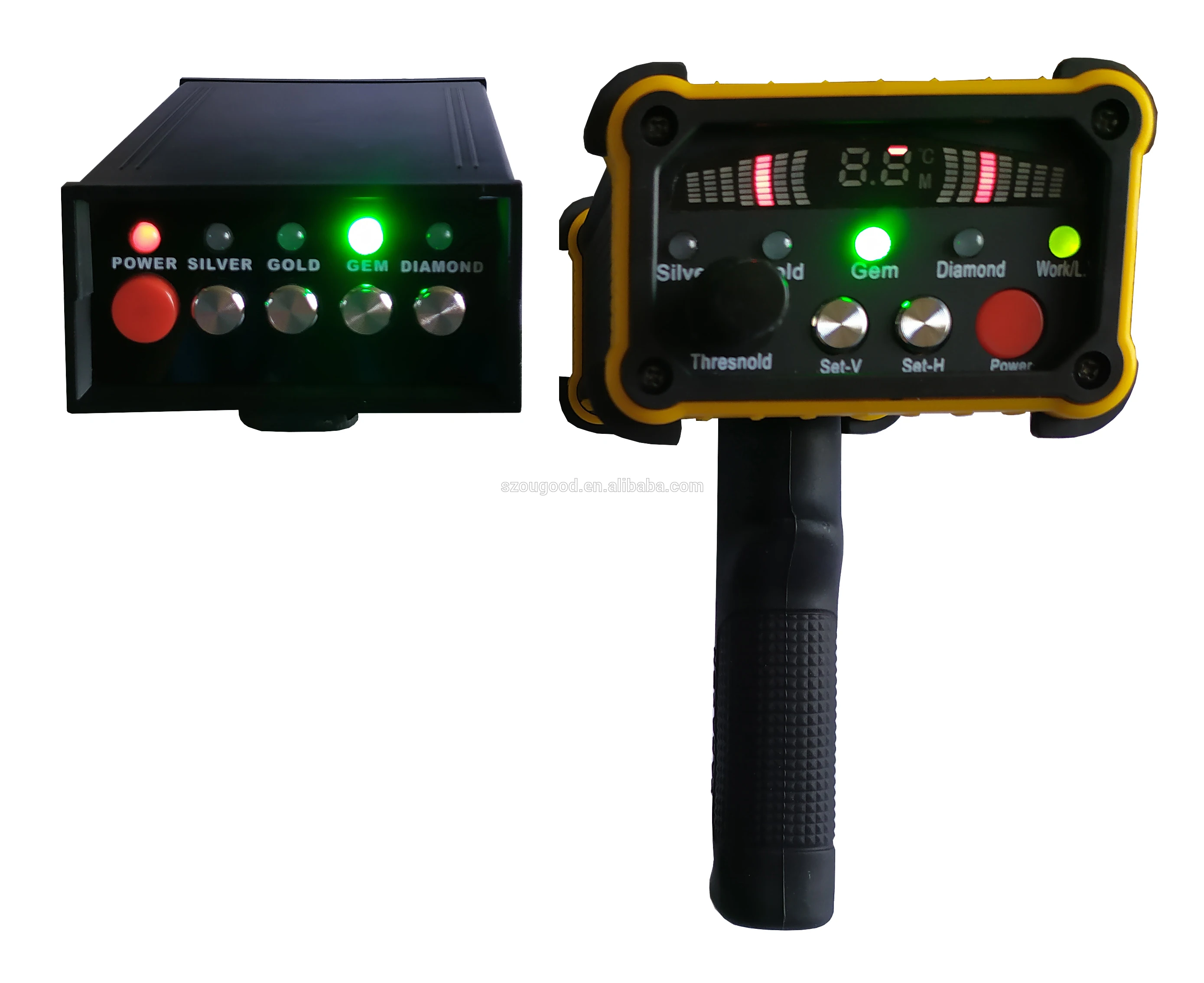 Updated newest version GR-200 Radar scanning laster positioning sound alarm long range gold silver gemstone diamond detector