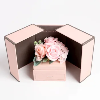 

New baby soap flower jewelry gift box beautiful Christmas gift