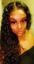Peluca brasileña de ondas profundas prearrancada, peluca con malla frontal y pelo de bebé, 13x4, para mujeres negras