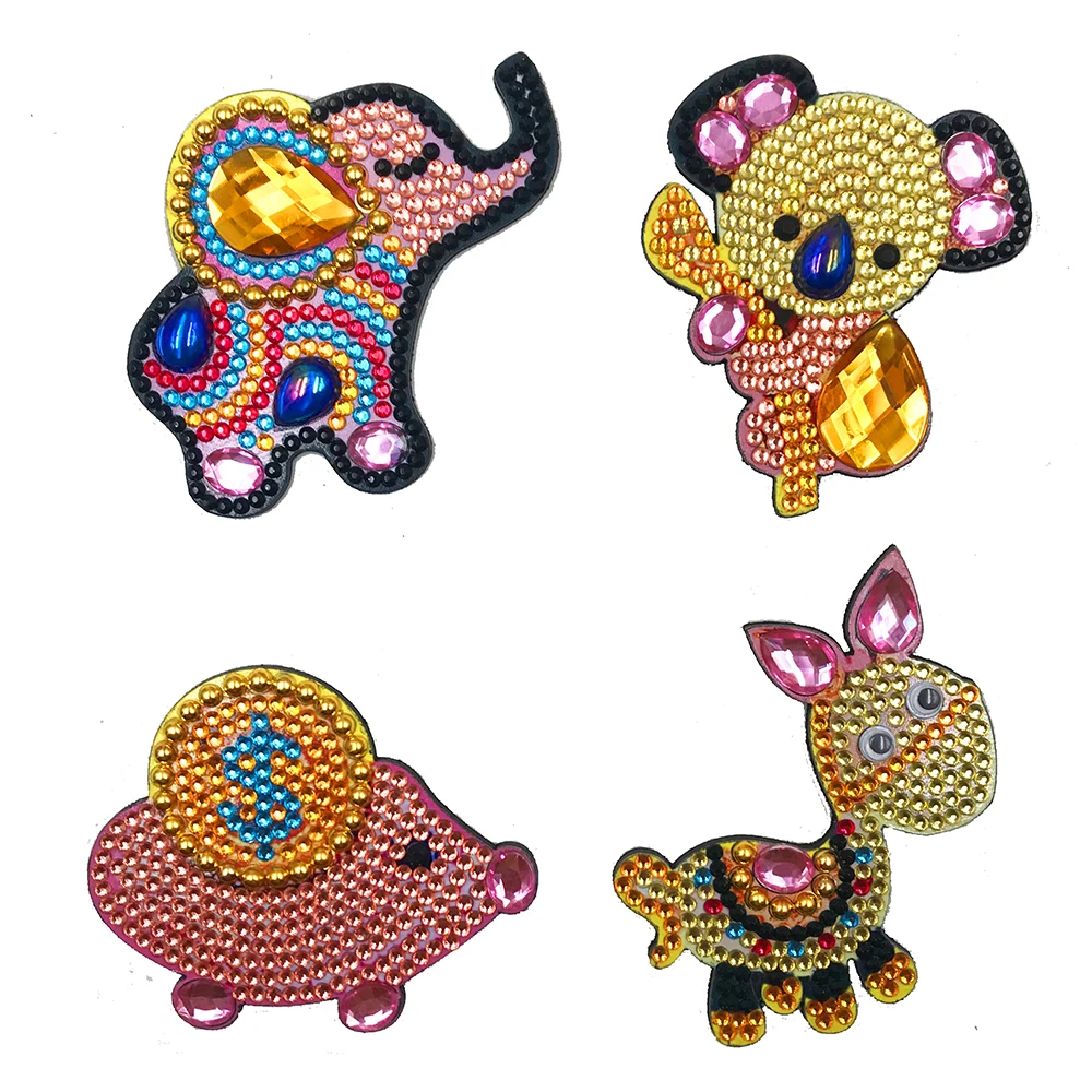 

DIY Animal Diamond Painting Fridge Magnet Special Shape Full Drill Diamond Embroidery Refrigerator Magnets Sticker Home Decor