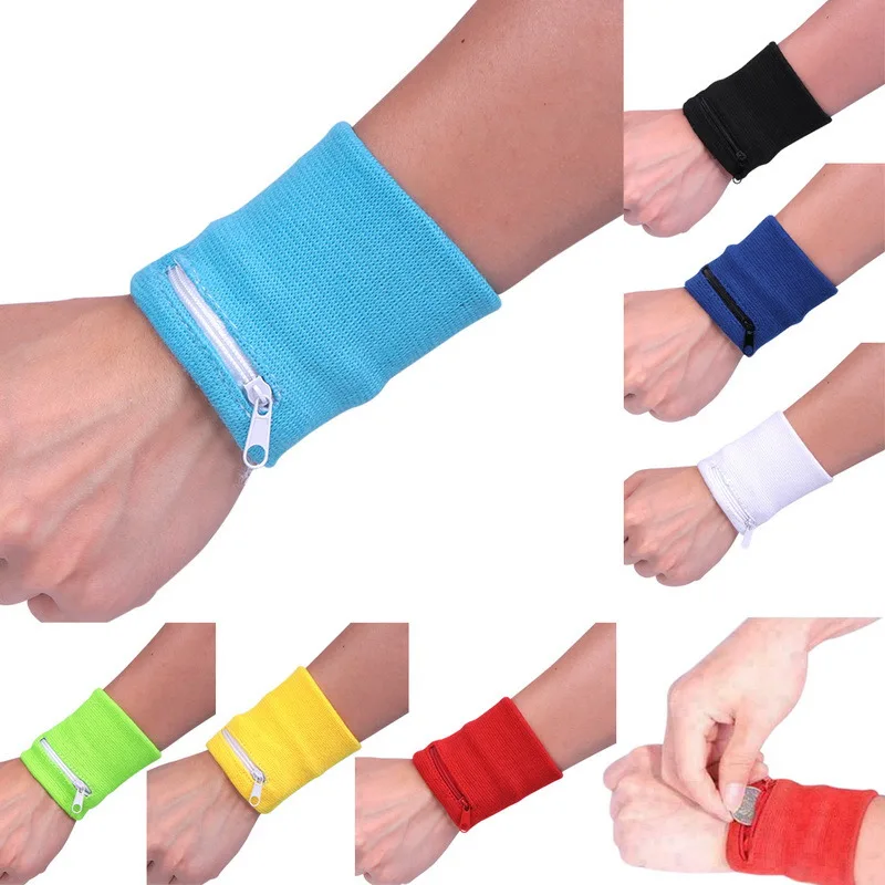 Travel Wrist Wallet Pouch Portable Pocket Key Zipper Sport Wrist Belt Bag Running Travel Cycling Safe Sport Bag Camping Tool