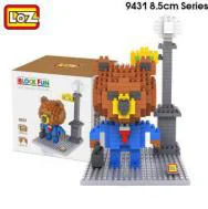 LOZ 9431 no box Детские игрушки для купания, животные океана, Игрушки для ванны, 4 шт., классические детские игрушки для океана, морская звезда, осьминог, краб, гиппокамп, 6 м - Цвет: LOZ 9431 no box