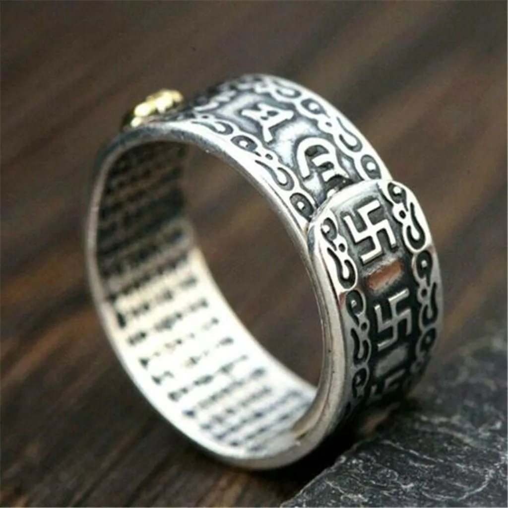 Дизайн унисекс Pixiu очаровательное кольцо фэн-шуй амулет счастливое богатство буддийское Ювелирное Украшение регулируемое кольцо