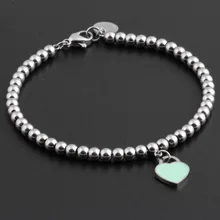 Ювелирные изделия из нержавеющей стали, женские Оригинальные подарки, персонализированный браслет, женский модный браслет из стали, браслет из нержавеющей стали с сердцем для девушек