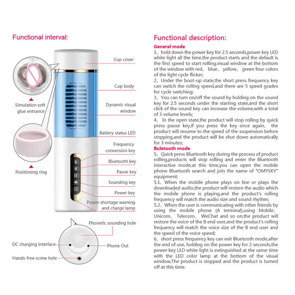 Automatic Telescopic Masturbation Cup Vibrator For Men Real Rotaion Vagina Pussy Oral Sucking Sex Machine Adult Sex Toys For Man (2)