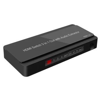 

Hot-HDMI 2.0 o Splitter Three-In-One HDMI Sn Switcher with o Separation