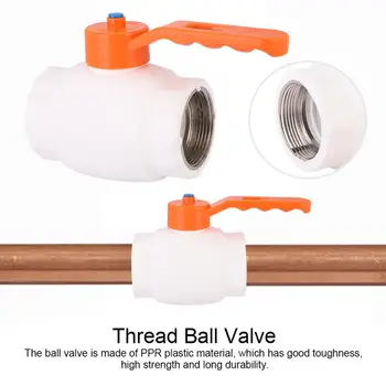 

Thread Ball Valve PPR Plastic Water Pipe Fitting Accessories 1.5in Female Thread Ball Valve Connector