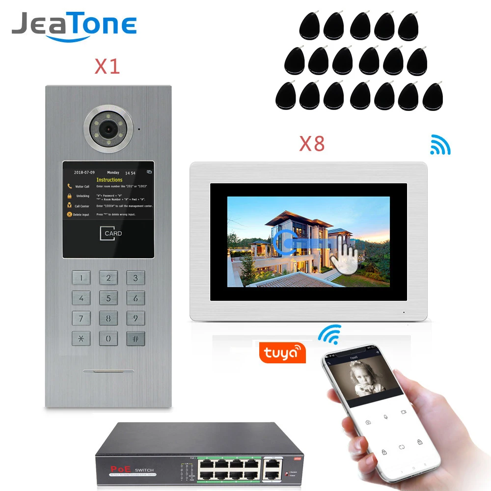 Видеодомофон Jeatone 7 ''с