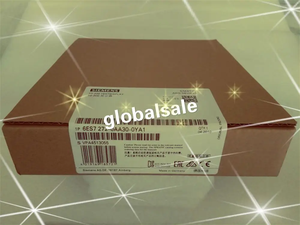 Оригинальная 6ES7272-0AA30-0YA1 SIMATIC Сенсорная панель HMI, TD 200 TEXTDISPLAY 6ES72720AA300YA1 для S7-200