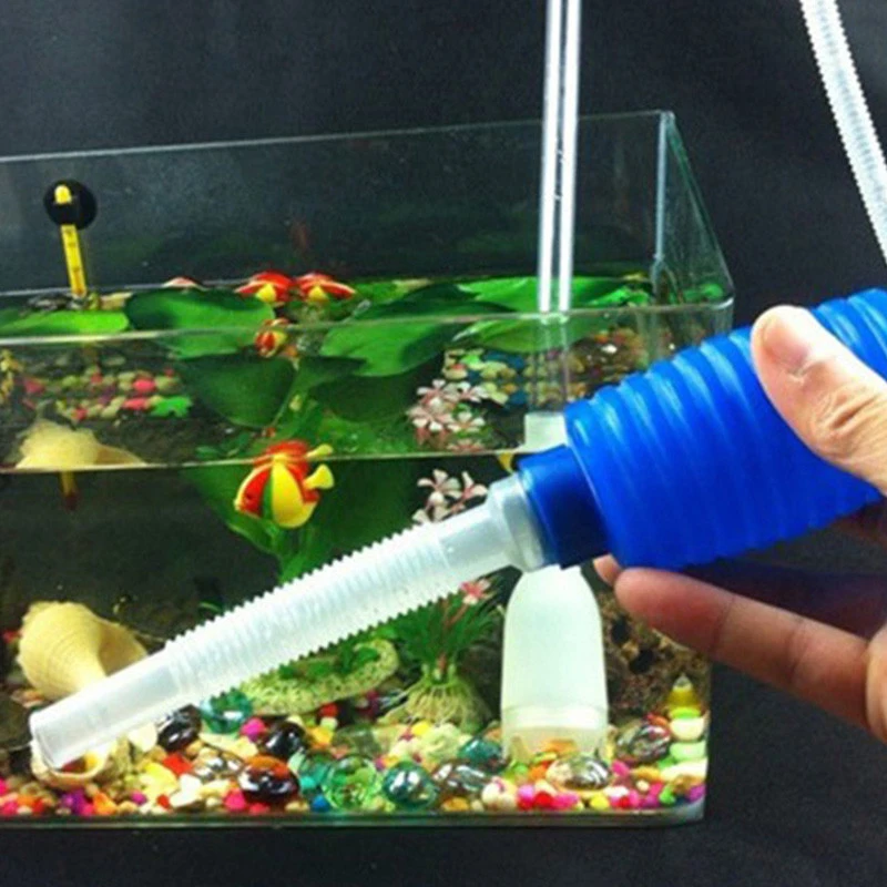 Простой аквариум вакуумная вода Changer гравий аквариумный аквариум Передача жидкости вакуумный Сифон соединитель чистящий инструмент слив Filte