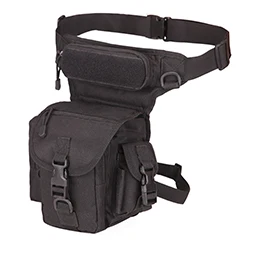 Military Tactical Molle Drop Leg Bag Tool Fanny Thigh Pack Hunting Bag Waist Pack Hiking Riding Men Camping Military Nylon Packs - Цвет: Black