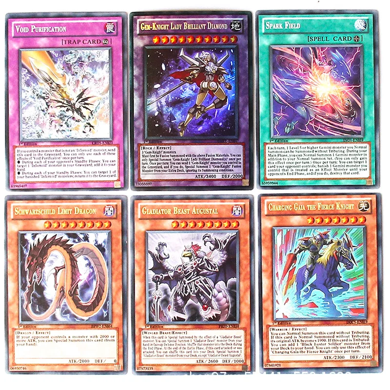 TCG OCG English Yu Gi Oh Board Game Table Cards Toys Collections 216 Cards Deck For Children Christmas Gifts