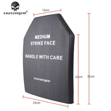 Emersongear Emerson SAPI ダミープレート 1 枚タクティカルベストボディアーマー挿入プレートプラスチックエアガン抗弾道プレート EM2774(China)