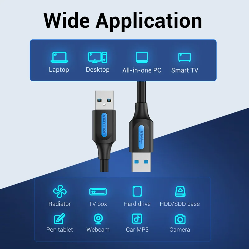 Intervention USB zu USB Verlängerung kabel Stecker zu Stecker 3,0 2,0 USB Verlängerung kabel für Festplatte TV-Box Kühler USB 3,0 Kabel verlängerung