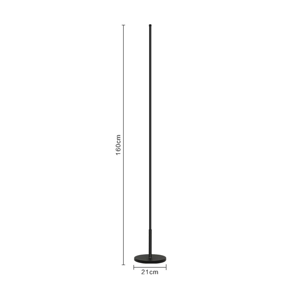 Скандинавский светодиодный напольный светильник с затемнением, минималистичное стоячие лампы, гостиная, светодиодный алюминиевый светильник, стоящая лампа для внутреннего декора, настольные лампы