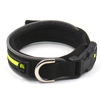 

Reflective Dog Collar for Pet Puppy Outdoor Walking Belt Adjustable Velcro Nylon Night Safety Cat Neck Strap Accessories