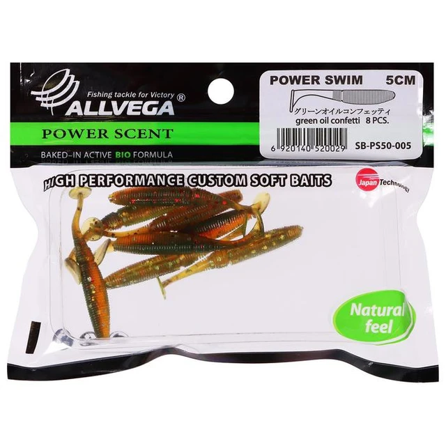 Edible bait Allvega Power Swim 5 cm, 1 g 8 pcs. Fishing Lures