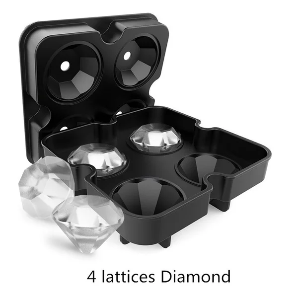 diamond DIY Форма для льда 3D Творческий Череп Мягкий силиконовый виски форма для льда, шоколада конфет полости вечерние принадлежности - Цвет: diamond