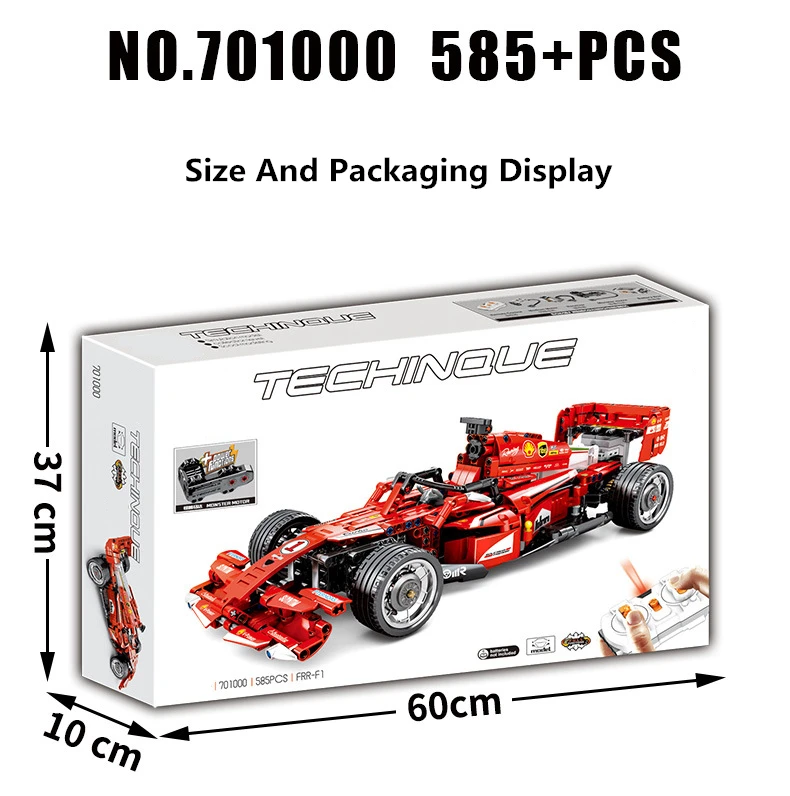 SEMBO Technic RC игрушечный автомобиль с дистанционным управлением, строительные блоки, модельный комплект F1, гоночный автомобиль, развивающие игрушки для детей, подарок