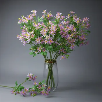

24Pcs Fake Short Stem Lily (4 stems/piece) 27.56" Length Simulation Daffodil for Wedding Home Decorative Artificial Flowers