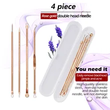 LANBENA 4 шт./компл. набор инструментов для удаления черных точек для лица, прыщи, удалитель акне, набор игл CJ666