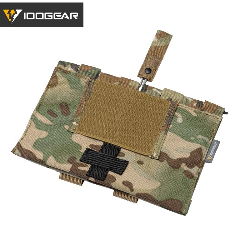 MultiCam IDOGEAR Тактический медицинский мешочек Органайзер аптечка сумка MOLLE 9022B медицинское аварийное оборудование страйкбол охота 3548 - Цвет: MultiCam