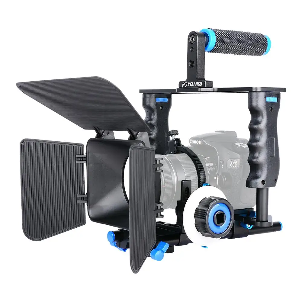Camera Gimbal Stabilizer Camera Stabilizer Cage Video Shoulder Rig For Sony A7 A7R A7Rs II III A9 A6500 GH4 GH5 Canon 6D 7D 5D Mark III IV Nikon D850