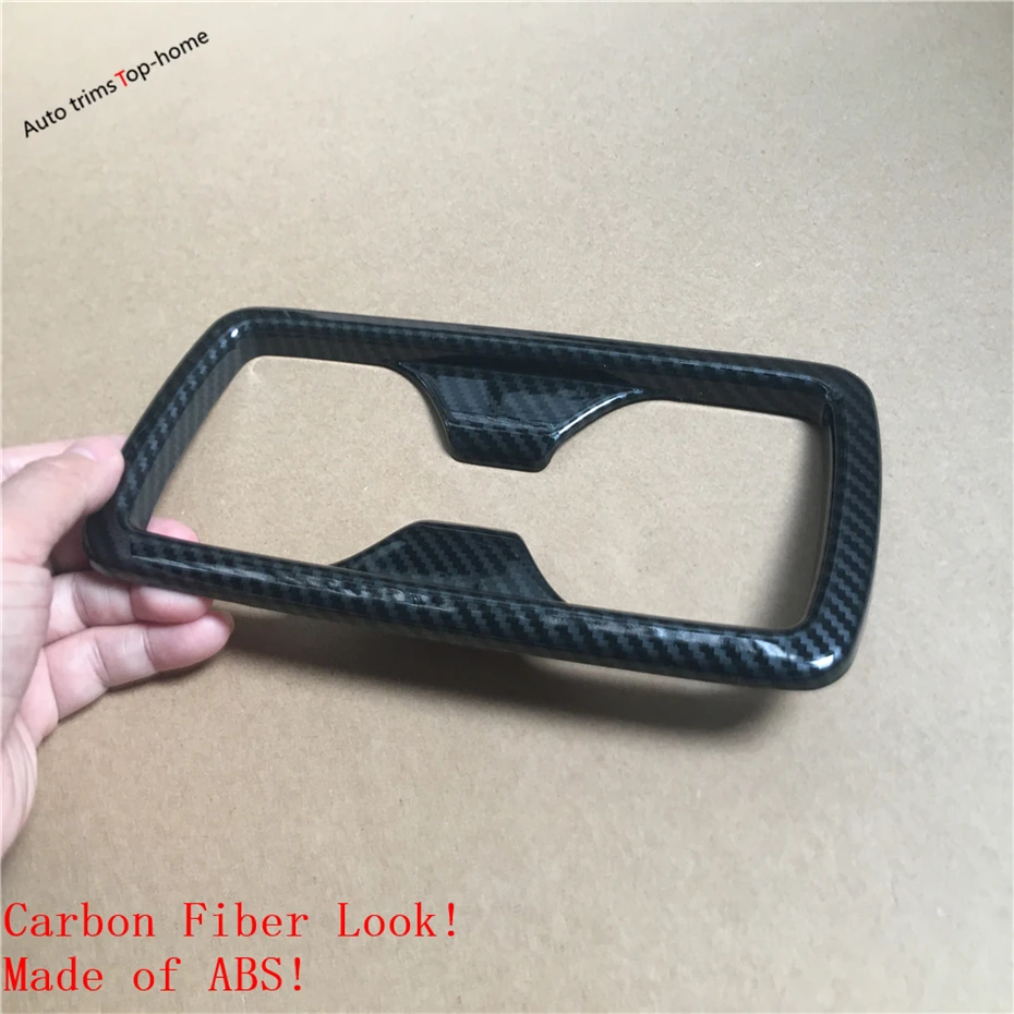 Yimaautotrims задний держатель для стакана воды декоративная крышка комплект подходит для TOYOTA RAV4 RAV 4 углеродное волокно ABS интерьерные молдинги