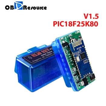 

PIC18F25K80 ELM327 V1.5 Bluetooth Adapter OBD2 Automotive OBDII Code Reader Scan Tool For Android Windows Car Diagnosis ELM 327