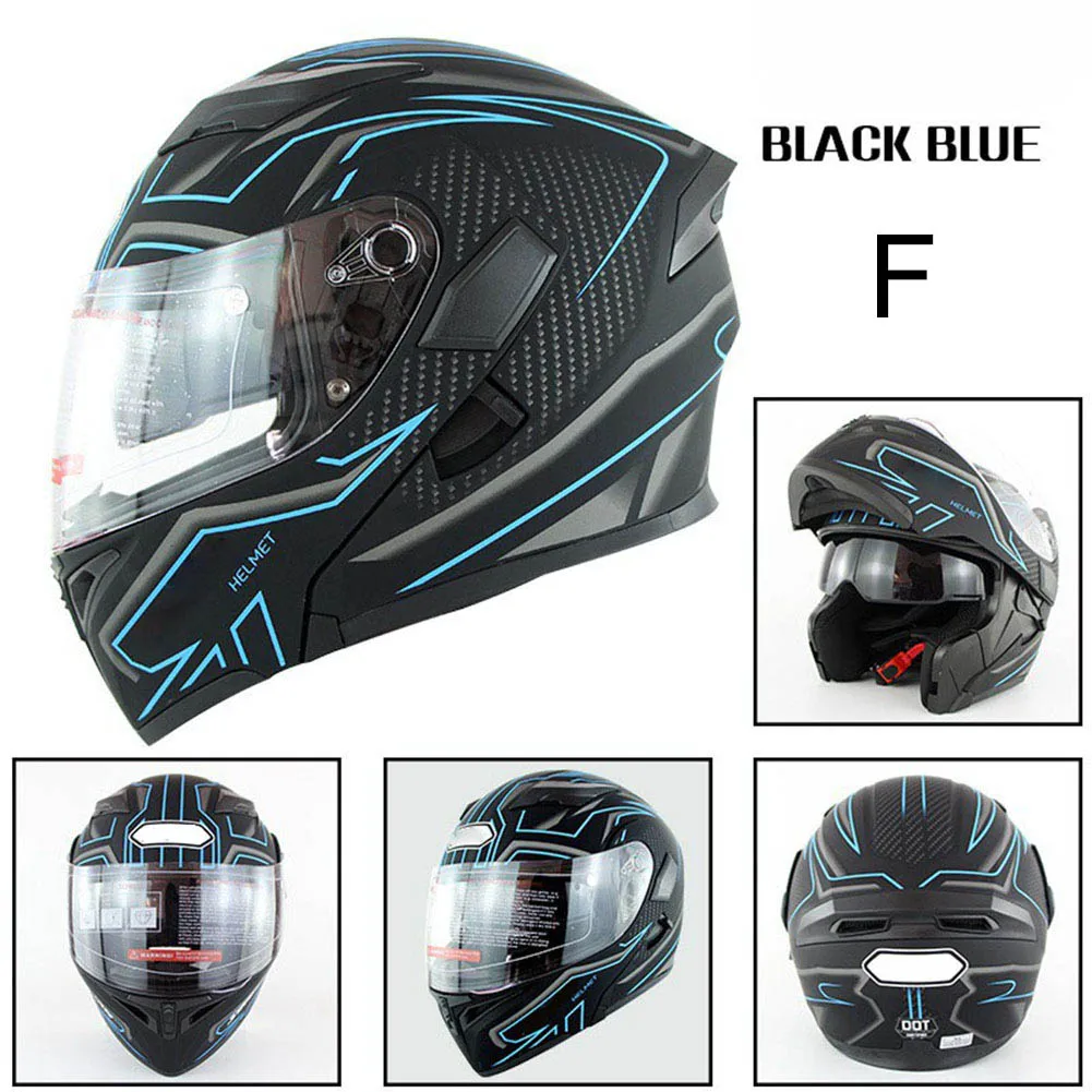 1 шт. мотоциклетный шлем с полным лицевым покрытием двойной козырек для гоночных безопасных аксессуаров V6 - Цвет: Шампанское