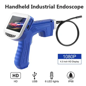 

4.3 Inch Endoscope HD Handheld Industrial Borescope Waterproof Mini Phone Camera For Car Cleaning Repair Pipeline Inspection