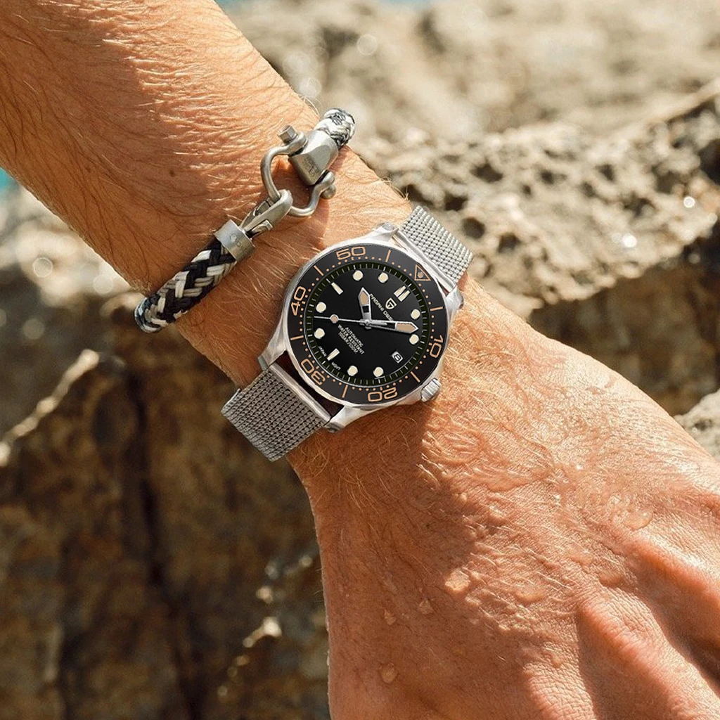 Luxury Mesh belt Automatic Watch 