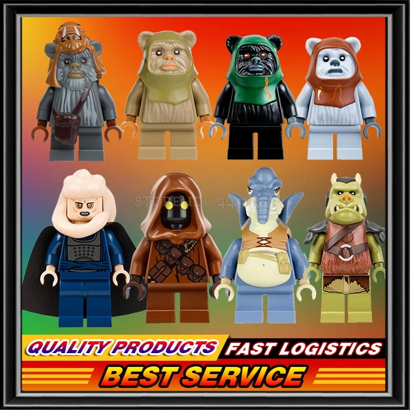 

Building Blocks Star Wars Sets Ewok Village Clone Troopers Army Guard R2D2 C-3PO Jabba Leia Princess Toys For Children StarWars