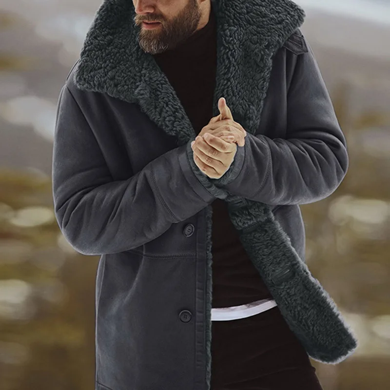 Осеннее пальто с отворотом, новая куртка, Мужская одежда, Jaqueta Masculina,, новая мужская зимняя куртка, пальто для мужчин, толстая