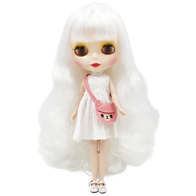white skin Nude 1/6 BJD куклы 30 см Blyth кукла белая натуральная кожа, Blyth кукла 19 суставов AB руки тела и платье обувь набор детские игрушки для девочек - Цвет: white skin Nude