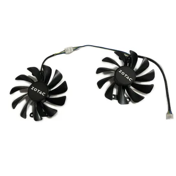 

2pcs/lot Video cards fan ZT-P10700C-10P GPU Cooler For ZOTAC GeForce GTX 1070 AMP Edition Graphics Card cooling as Replacement