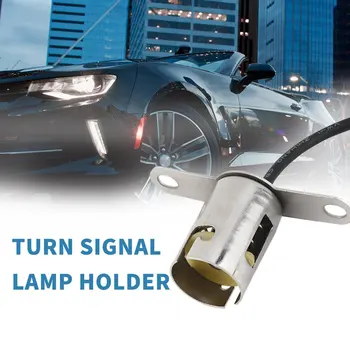 

BA15s 1156 Bayonet Led Light Bulb Socket Auto Lamp Holder Base For Car Truck Tail Light Single Contact Snap-In Socket Assembly