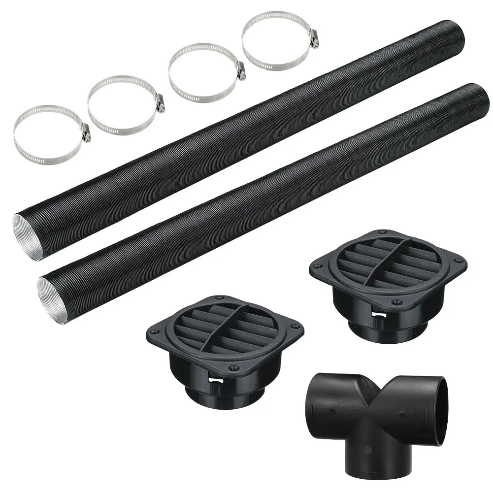 

75mm T Piece Spare Vent Clamps Car Repair Heater Pipe Ducting Warm Hose Replacement Part Air Outlet Stretchable