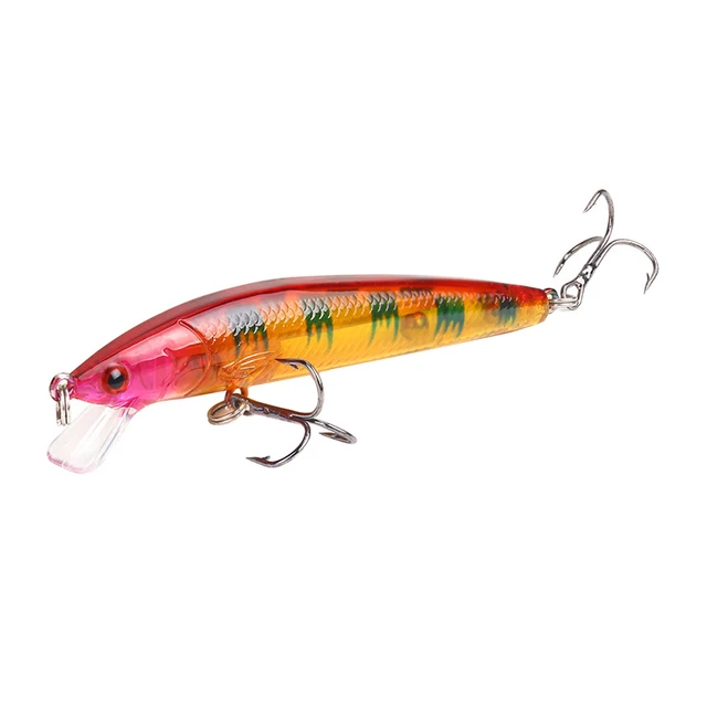 Fishing Lure 7g 10cm Trout Lure 3D Eyes Jigging Lure Swimbait Wobblers Crankbait Hard Lures Plastic Fishing Tackle New Hot Light Brown