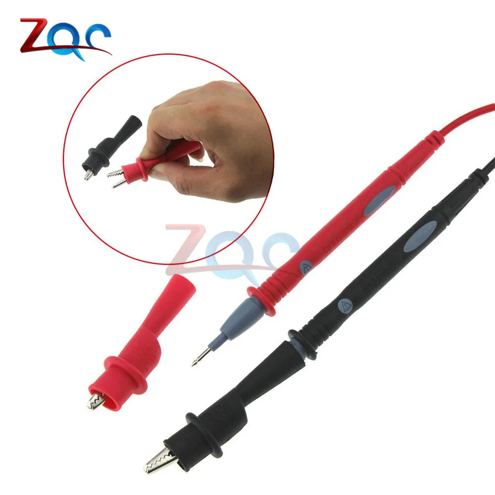 Universal Alligator Clips Set Banana Test Lead Probe Clip Replacement for Multimeter Test Lead alligator clips