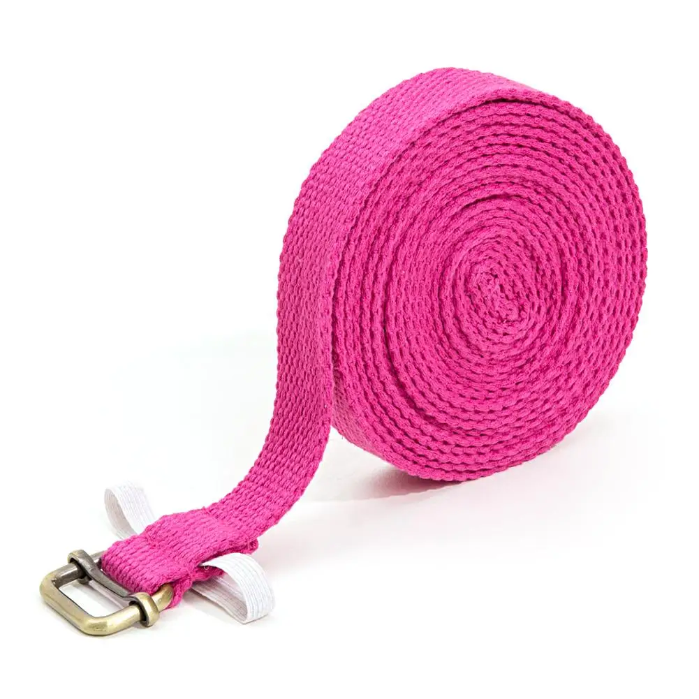 Yoga Stretch Strap Multi-Colors D-Ring Belt Fitness Exercise Gym Rope Figure Waist Leg Resistance Fitness Bands Women Yoga Belt