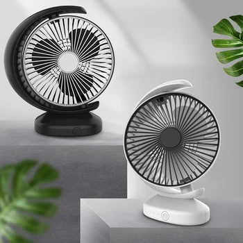 

USB Rechargeable Fan Handheld Cooling Fan with 18650 Battery Desktop Radiator Fan