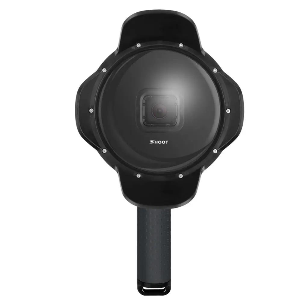 Для экшн-Камеры Gopro Hero 6 5 7 подводный купол Порты и разъёмы для экшн-Камеры GoPro Hero 7 6 5 с держатель для камеры Водонепроницаемый чехол солнцезащитный козырек купол