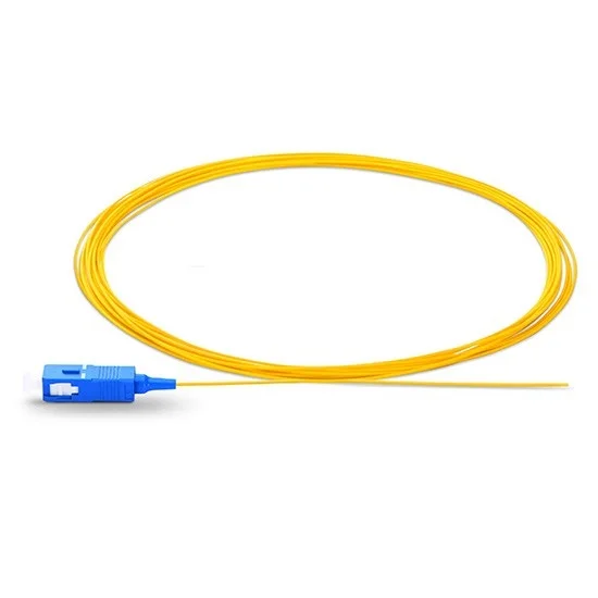 SC APC UPC Fiber Optic Pigtail 1 5m Simplex 0 9mm PVC Jacket Ftth Pigtail in 2