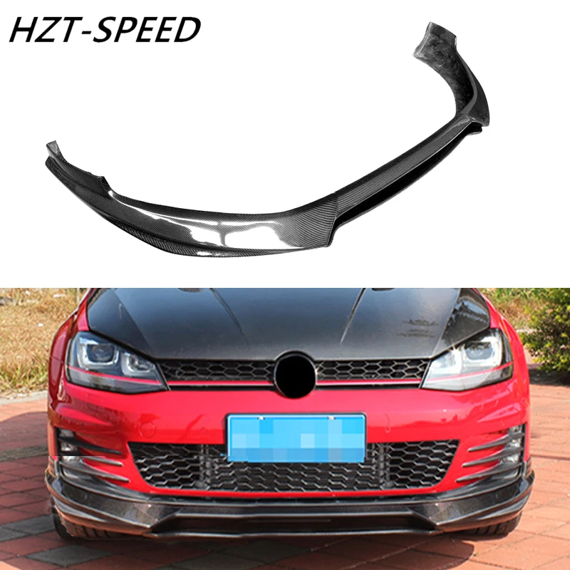 Автомобильный протектор бампер передняя губа для VOLKSWAGEN GOLF 7GTI стиль углеродное волокно передняя губа автомобиля