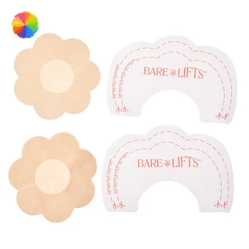 

4Pcs Women Adhesive Nipple Cover Pads Invisible Breast Lift Up Bra Tape Sticker Invisible Enhancer Invisible Chest Paster XBFF